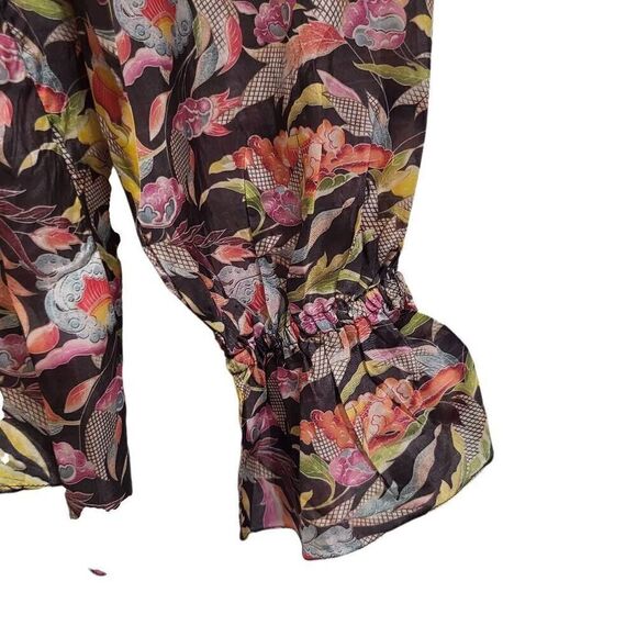 Tanvi Kedia Rashida Peasant Blouse sz sm - Picture 9 of 13